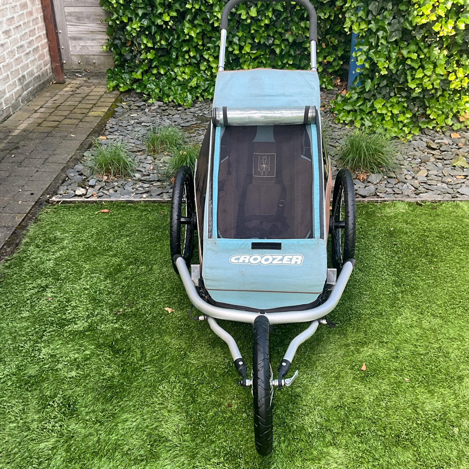 Croozer kid for 1 fietskar VERING en hangmatje, Ophalen, Gebruikt, Opvouwbaar, Kinderkar