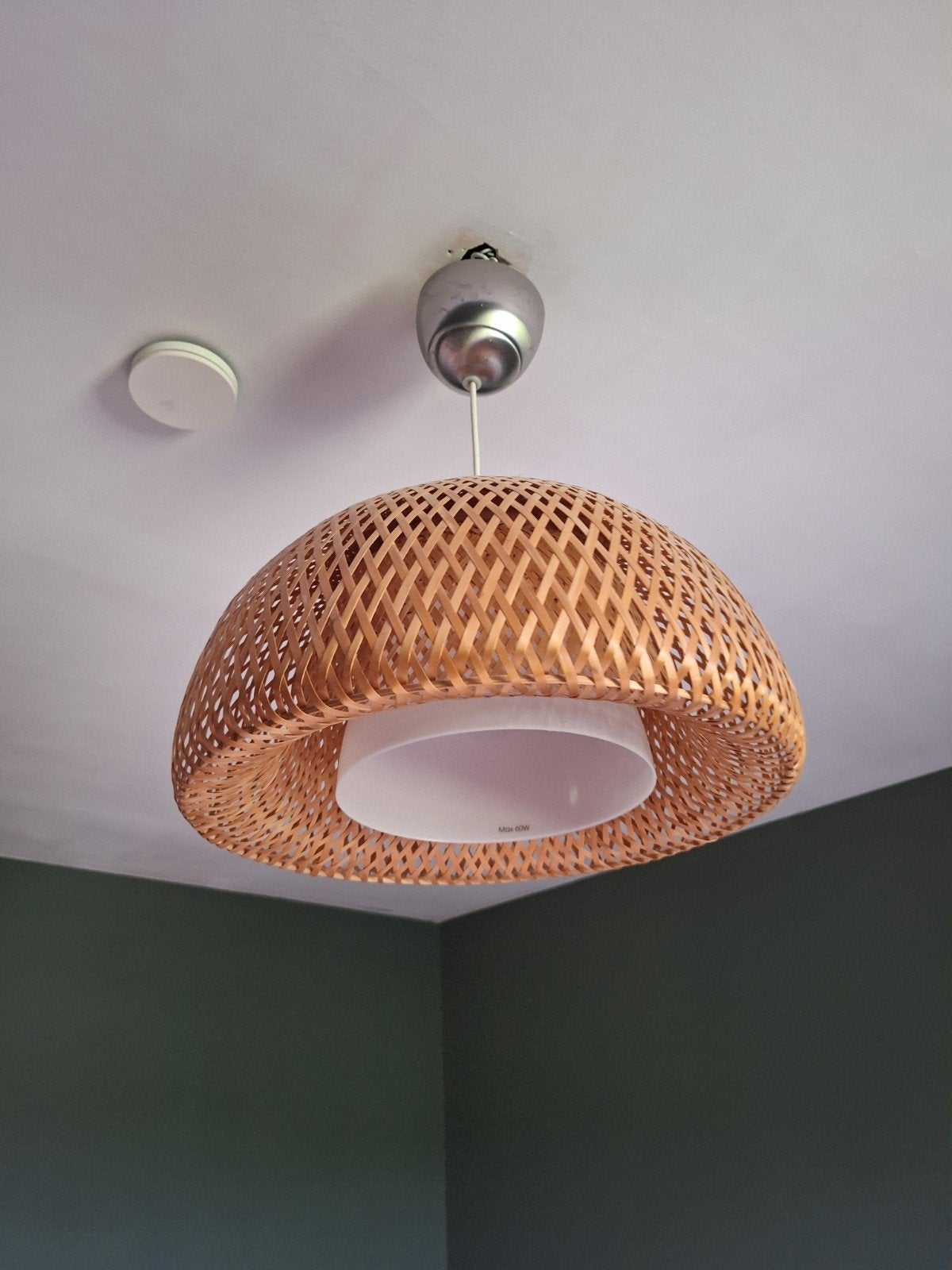 Plafondlamp rotan IKEA, Huis en Inrichting, Lampen | Plafondlampen, Ophalen