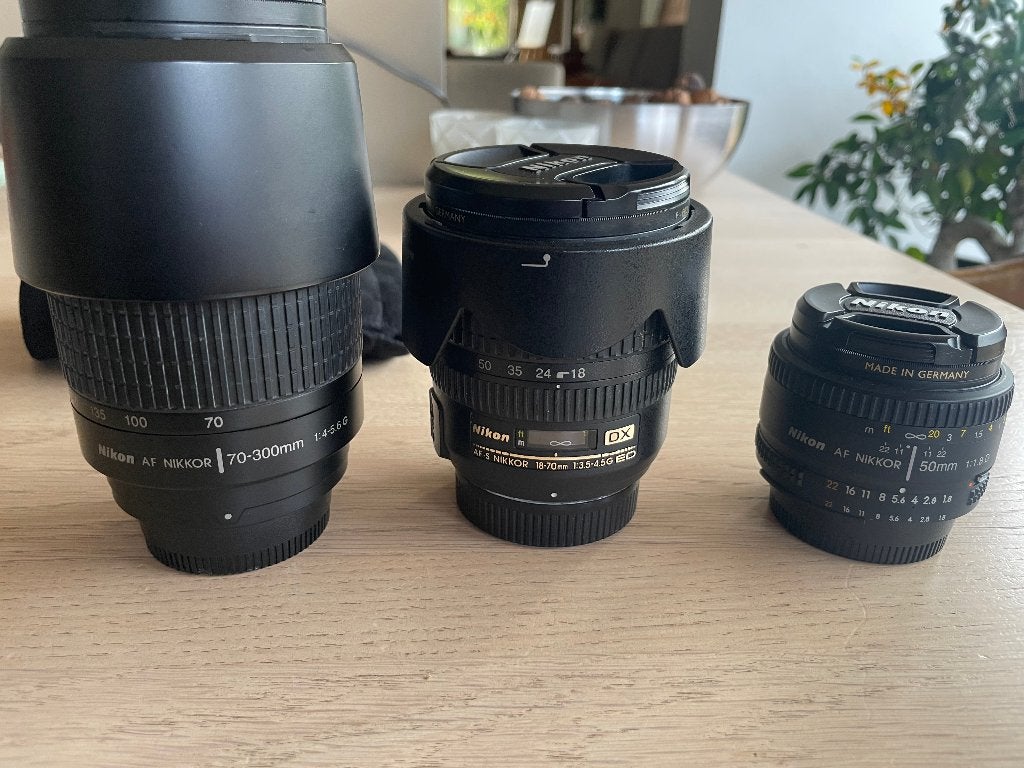 Nikon lenzen volledig pakket voor amateur fotograaf, TV, Hi-fi & Vidéo, Nikon, Comme neuf, Enlèvement, Autres montures