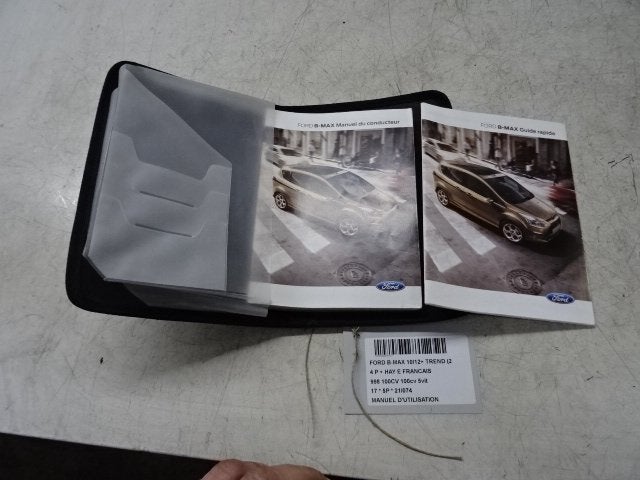 MANUEL UTILISATEUR Ford B-Max (JK8) (01-2012/-), Utilisé, Ford
