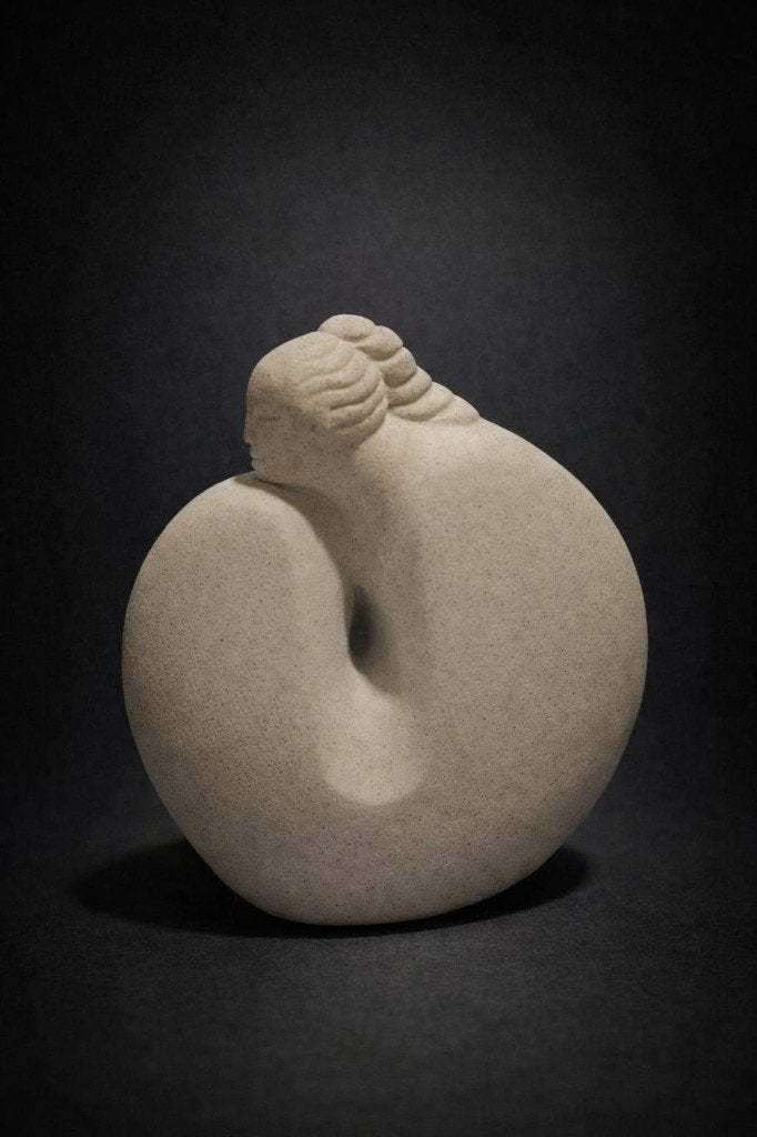 Statuett œuvre de Marbell Stone Art, Collections, Statues & Figurines, Comme neuf, Humain, Enlèvement