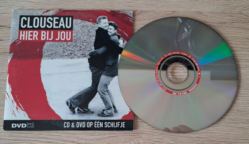 Clouseau - Hier Bij Jou CD + DVD, Cd's en Dvd's, Cd Singles, Ophalen of Verzenden, Zo goed als nieuw, Eerste persing, Nederlandstalig