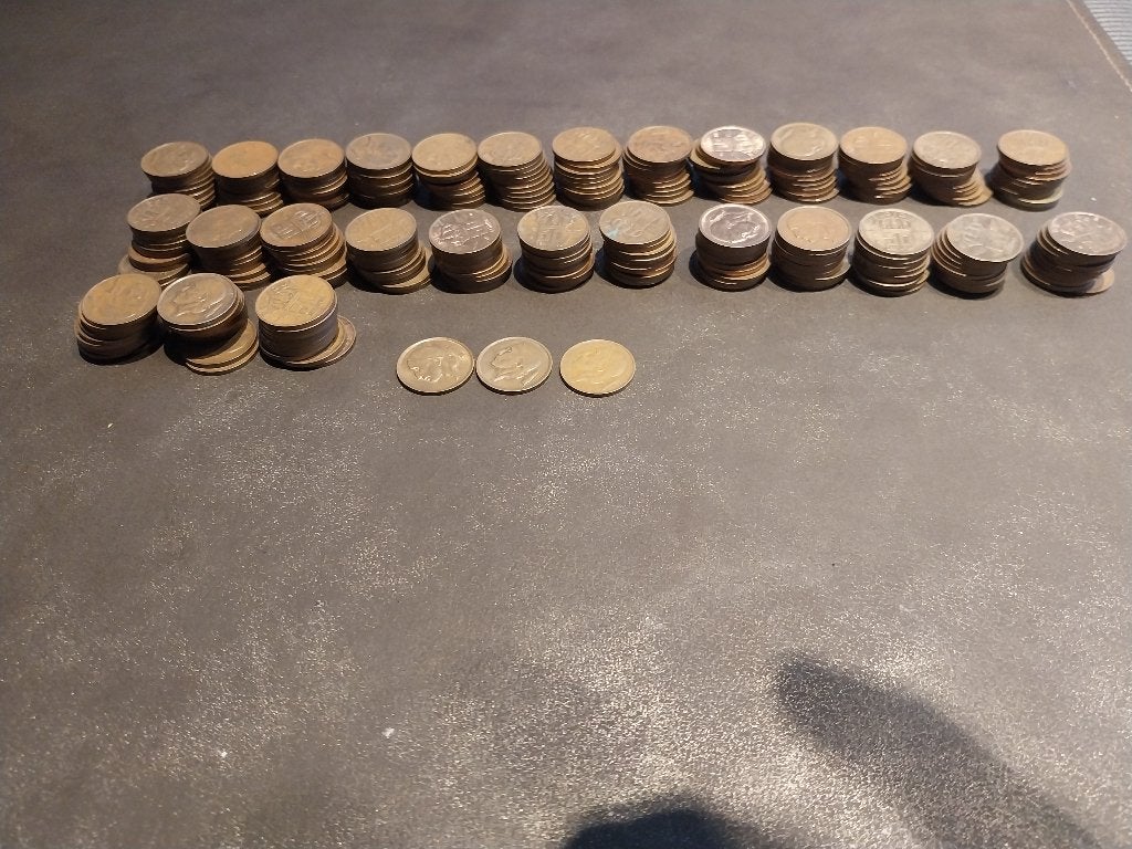 50 cent bef mijnwerker  lot 283 stuks x 0.50 bef, Postzegels en Munten, Munten | België, Ophalen, Overig, Losse munt