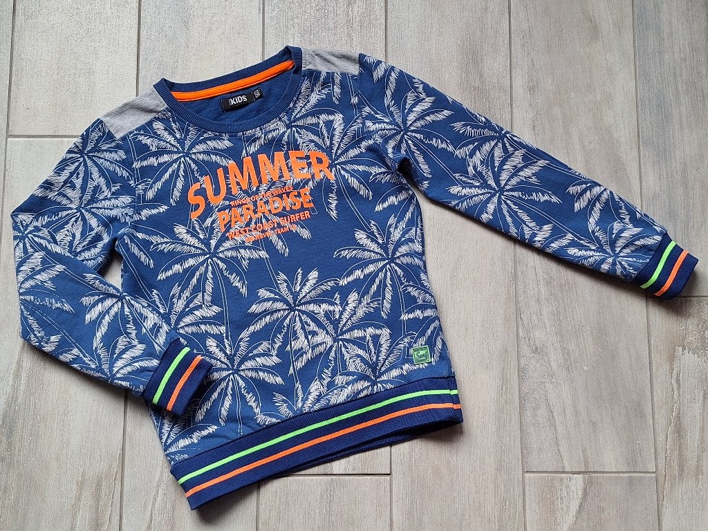 ★ M122/128 - Trui Summer Paradise, Kinderen en Baby's, Kinderkleding | Maat 122, Ophalen of Verzenden, Gebruikt, Jongen, Trui of Vest
