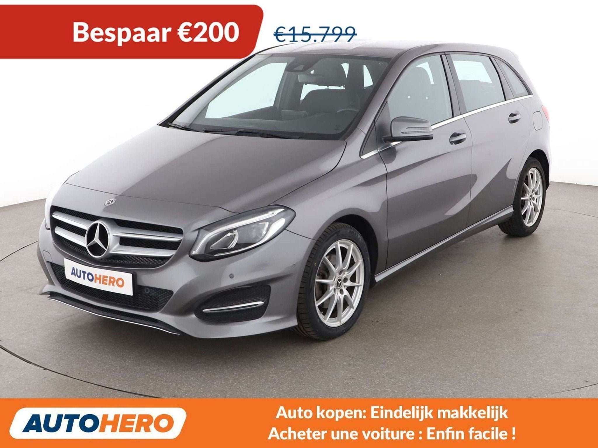 Mercedes-Benz B-Klasse 180 B 180 Urban (bj 2017, automaat), Auto's, Mercedes-Benz, 122 pk, Gebruikt, Zwart, 5 zetels