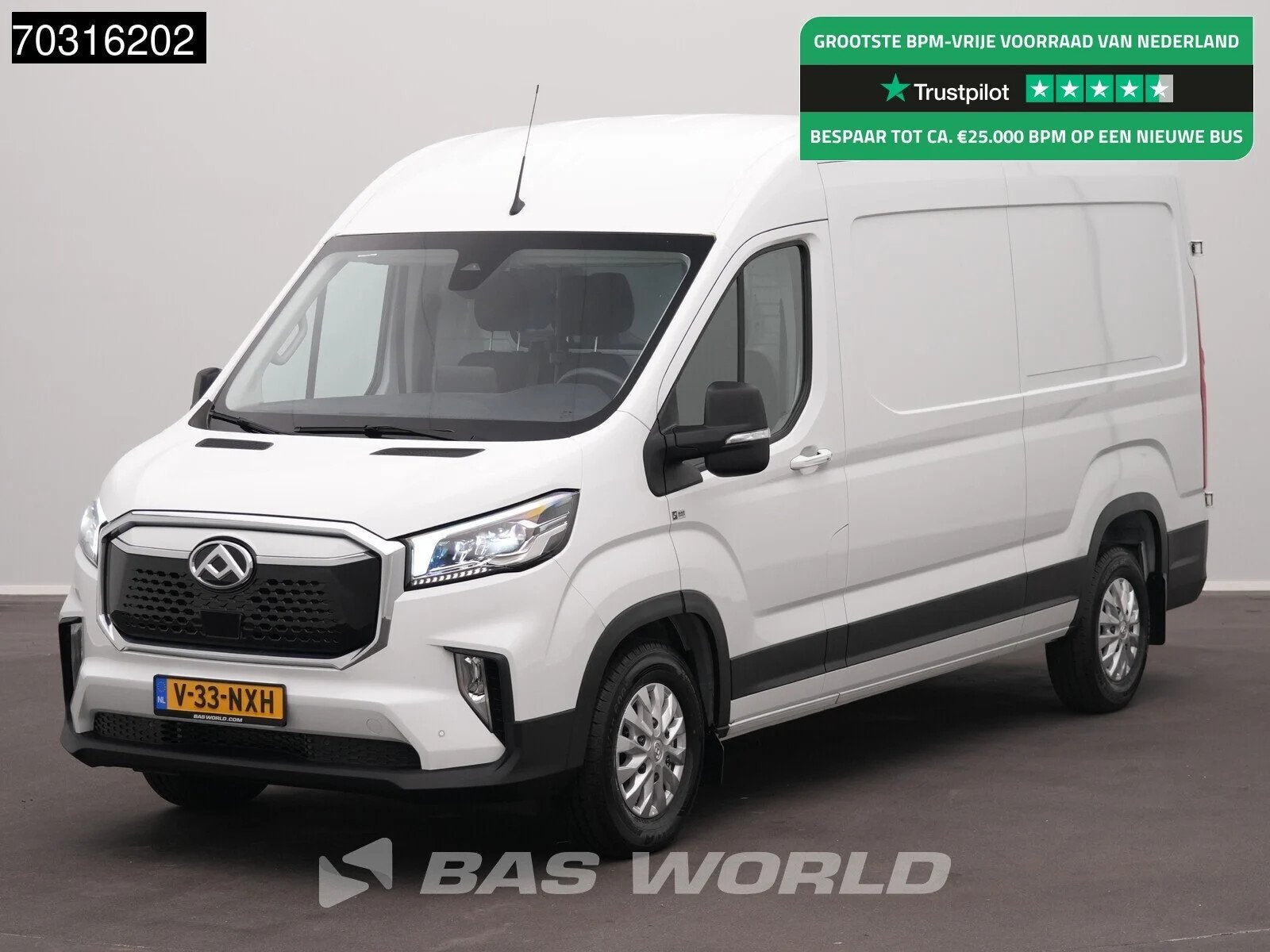 Maxus eDeliver 9 Elektrisch 72kWh 288km WLTP Stad 204PK Snel, Neuf, Achat, Entreprise, 3 places