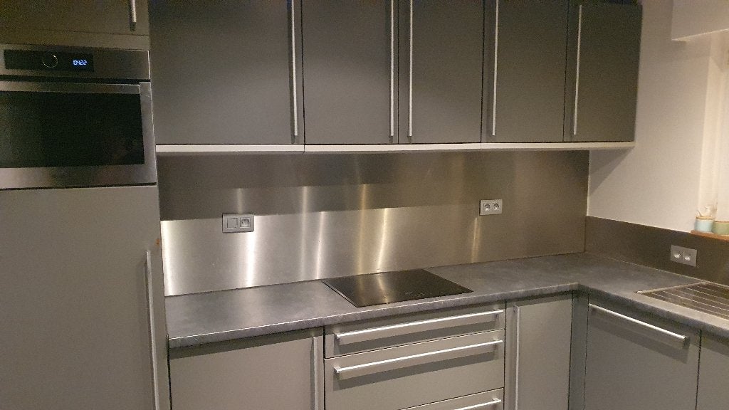 Keuken, Huis en Inrichting, Keuken | Complete keukens, Gebruikt, U-keuken, Grijs, Kunststof, Ophalen