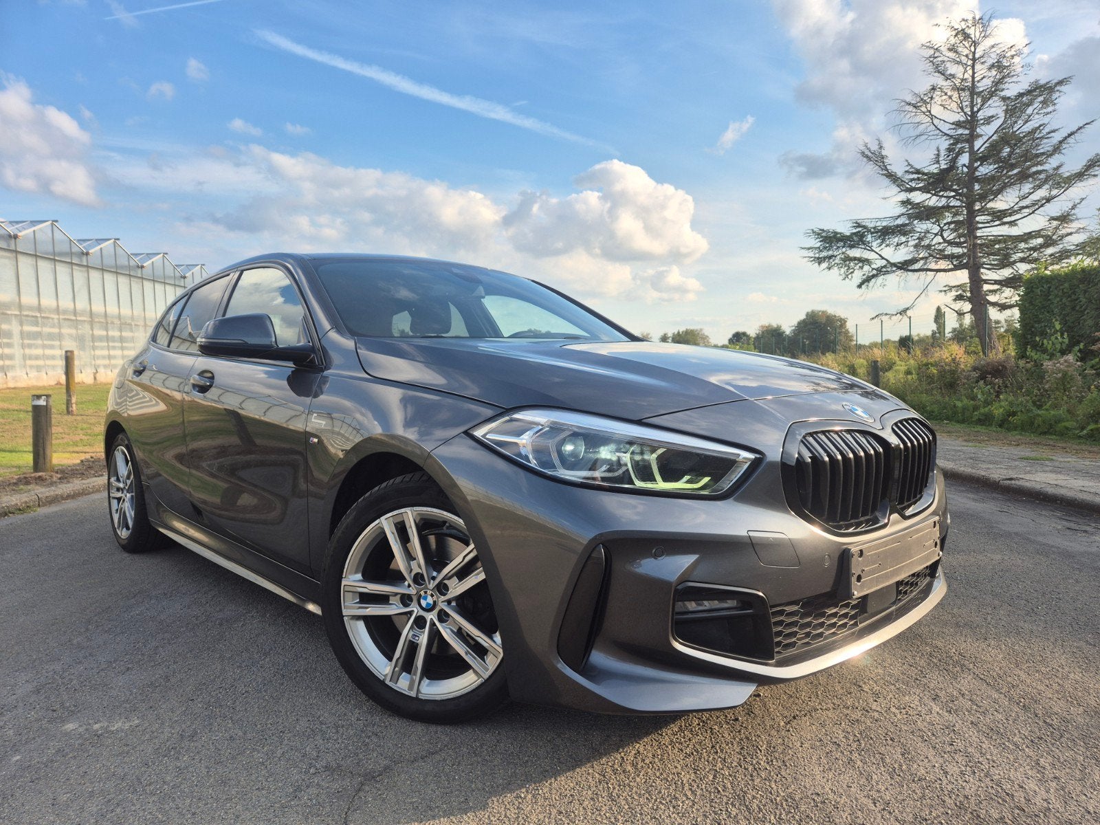 Bmw 118d Automaat M pakket bj 2022 Euro6 129Dkm Gekeurd, Auto's, BMW, Dealer onderhouden, 1 Reeks, 4 cilinders, Leder en Stof