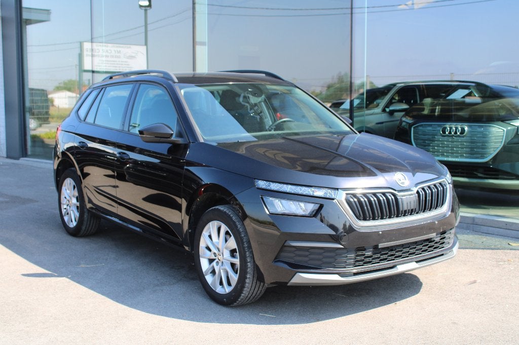 SKODA KAMIQ 1.0TSI DSG-AC-APP C-PDC-FRONT/LANE ASS, Automaat, Stof, Euro 6, Zwart