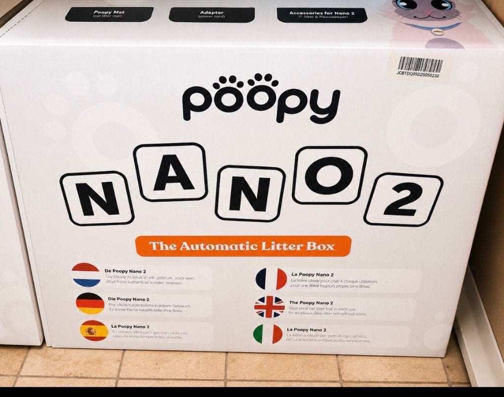 Poopy nano 2  automatische kattenbak - GLOEDNIEUW & VERPAKT, Animaux & Accessoires, Bacs à litière, Enlèvement, Autonettoyant