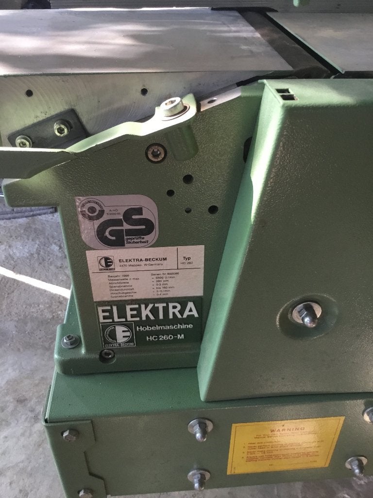 Vlak-Vandikte bank, Elektra Beckum., Doe-het-zelf en Bouw, Gereedschap | Zaagmachines, Ophalen, Minder dan 30 mm, Gebruikt, Overige typen