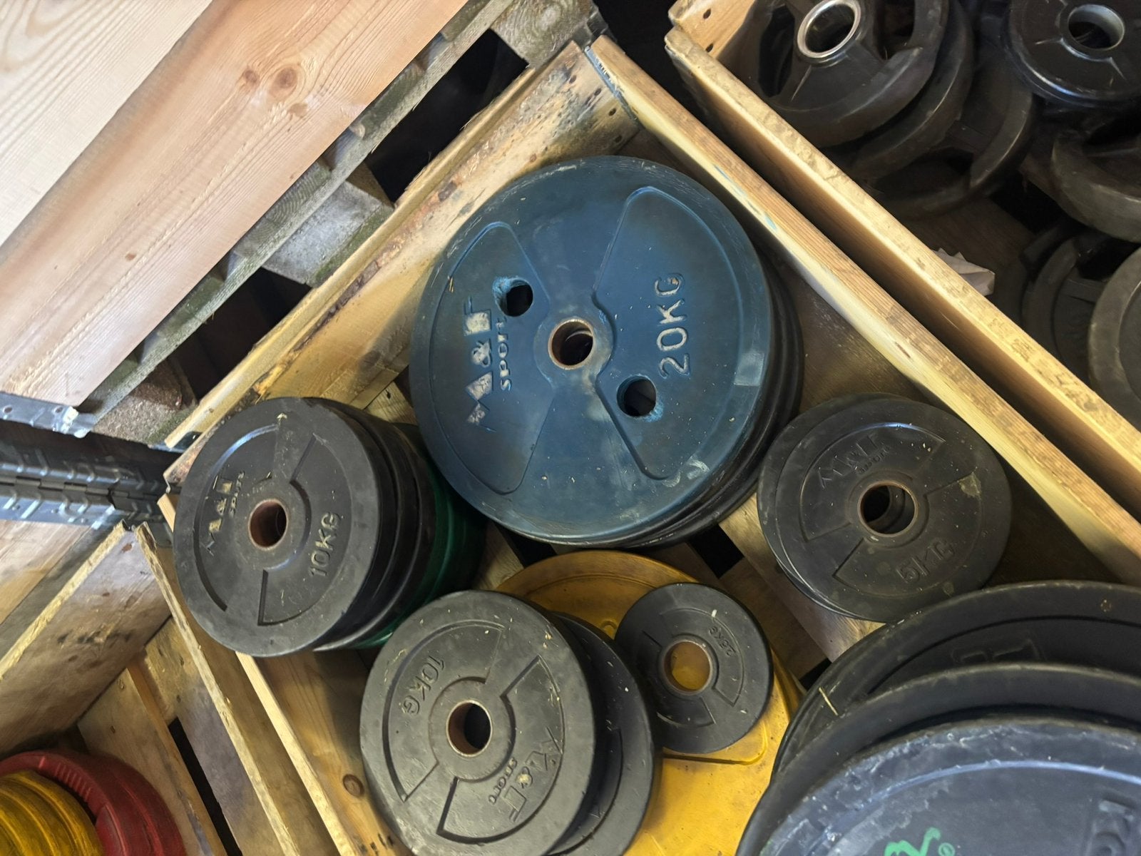 M&F halterschijven, Sport en Fitness, Ophalen, Halterschijven