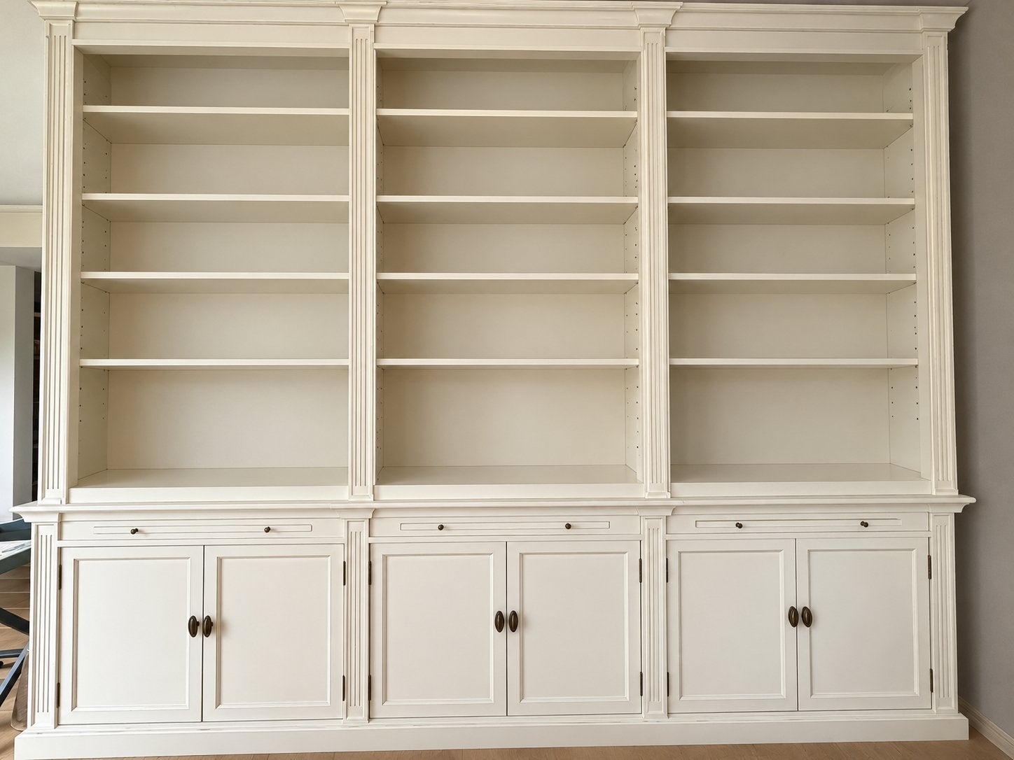Bibliotheekkast of buffetkast -, Maison & Meubles, Armoires | Buffets, Avec porte(s), 25 à 50 cm, 200 cm ou plus, Comme neuf
