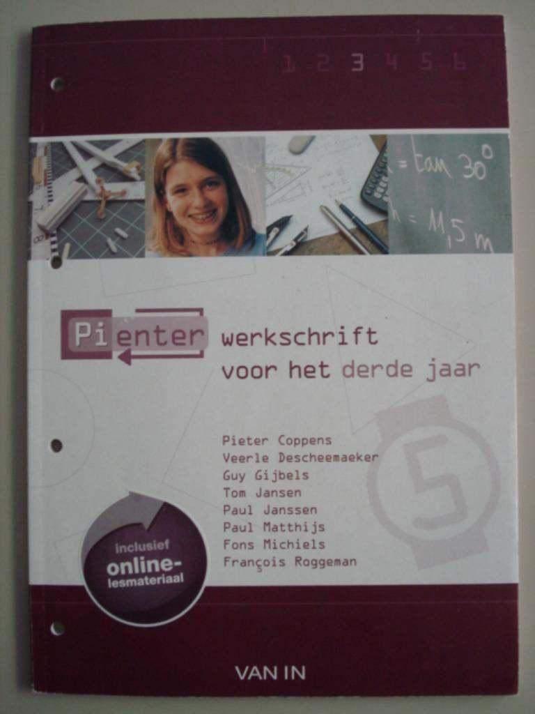 Pienter werkschrift voor het derde jaar Van In 2008, Boeken, ASO, Zo goed als nieuw, Van In, Wiskunde A