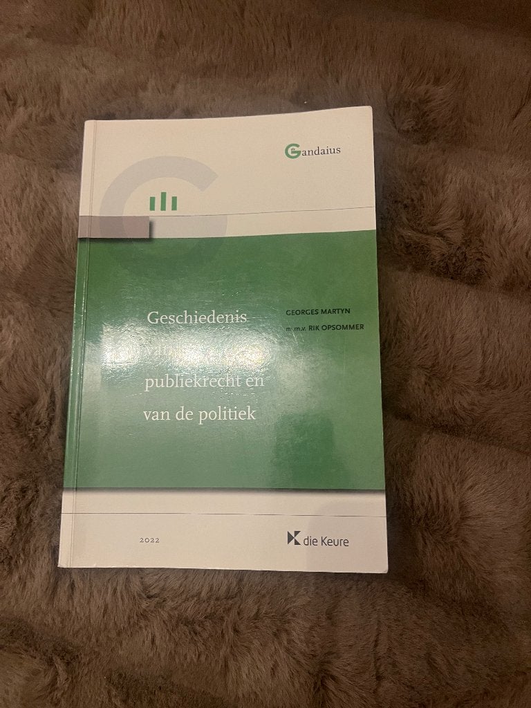 Geschiedenis van het publiekrecht en de politiek, Ophalen of Verzenden, Gelezen, Hoger Onderwijs, George Martyn