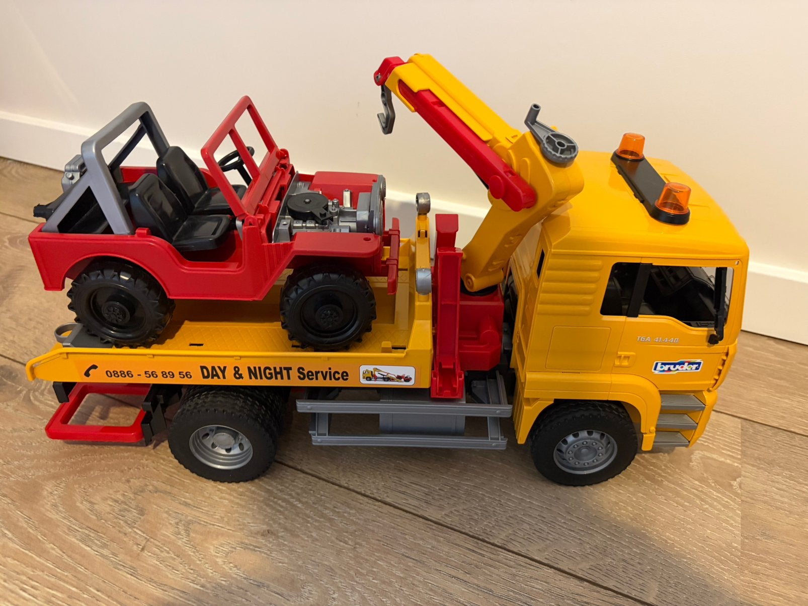 Bruder Man TGA Takelwagen, Kinderen en Baby's, Ophalen, Gebruikt