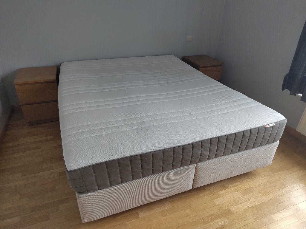 Ikea (Lit Boxspring 160 x 200), Enlèvement, Utilisé, Deux personnes, 160 cm