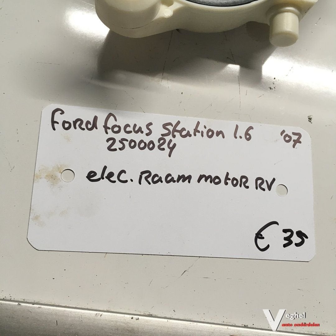 Ford Focus Station 1.8 2007 Wagennr 2500024   Raammotor Rech, -, Utilisé, -, -
