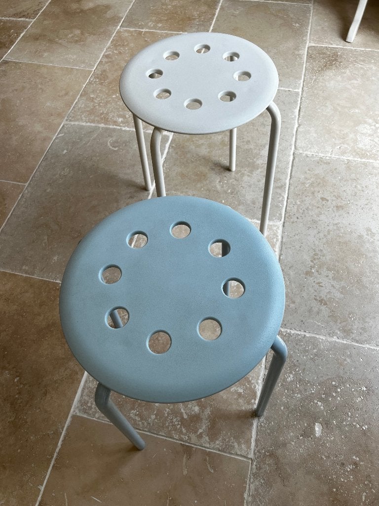2 Tabourets Ikea Marius, Maison & Meubles, Enlèvement, Comme neuf, Plastique