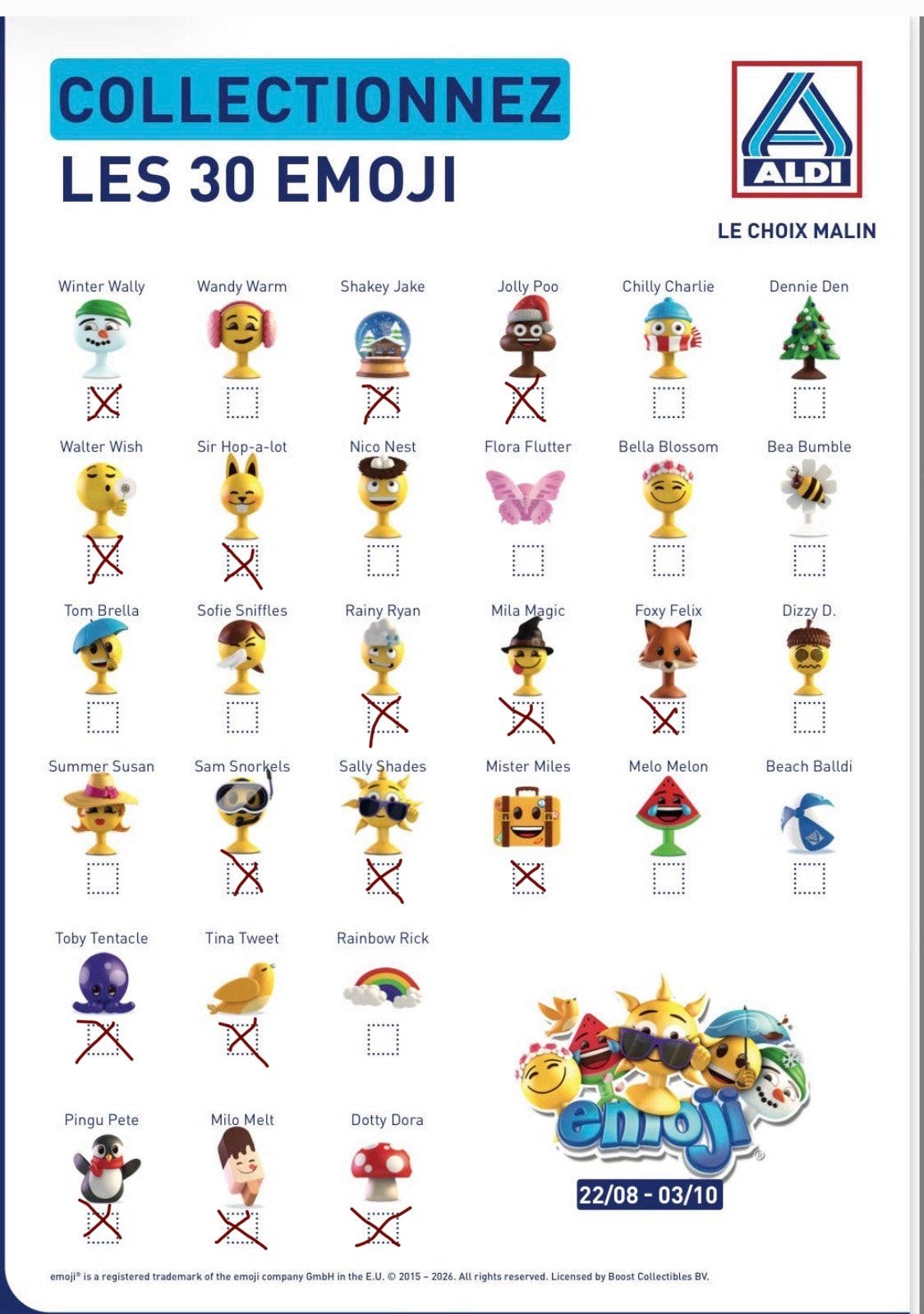 Nous Recherchons les nouveaux Emoji de la Collection Aldi, Verzamelen, Aldi, Ophalen