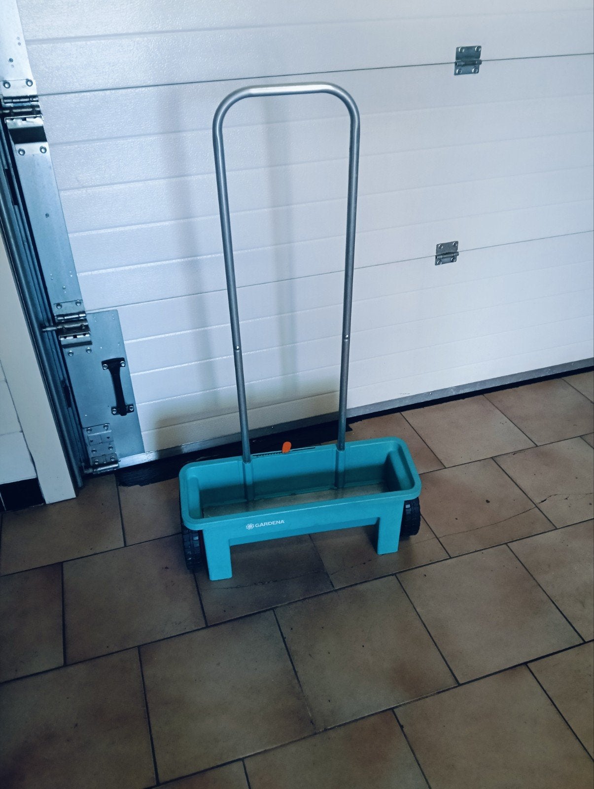 Gardena strooiwagen, Tuin en Terras, Ophalen