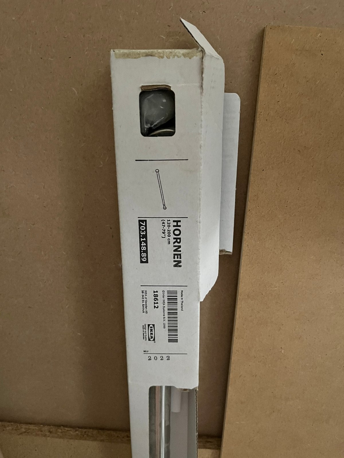 IKEA HORNEN douchegordijnstang 120–200 cm – nieuw in verpak, Ophalen, Nieuw