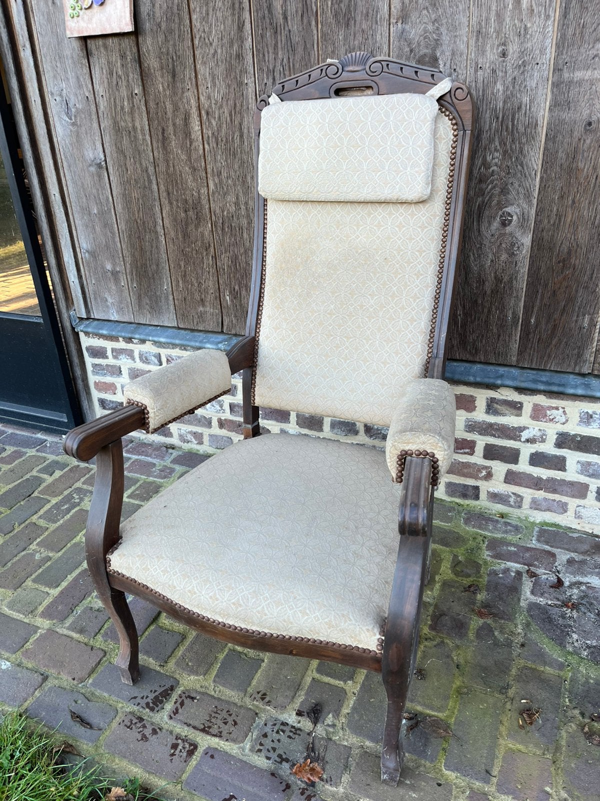 Oma stoel, antieke stoel zetel, Antiek en Kunst, Ophalen