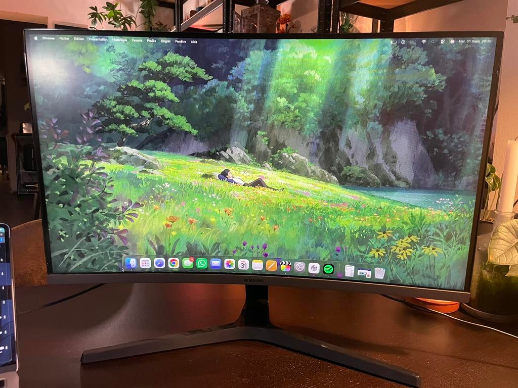 Écran Samsung 27” incurvé Full HD –C27R500FHU–excellent état, Zo goed als nieuw, Ophalen, Gaming, HDMI