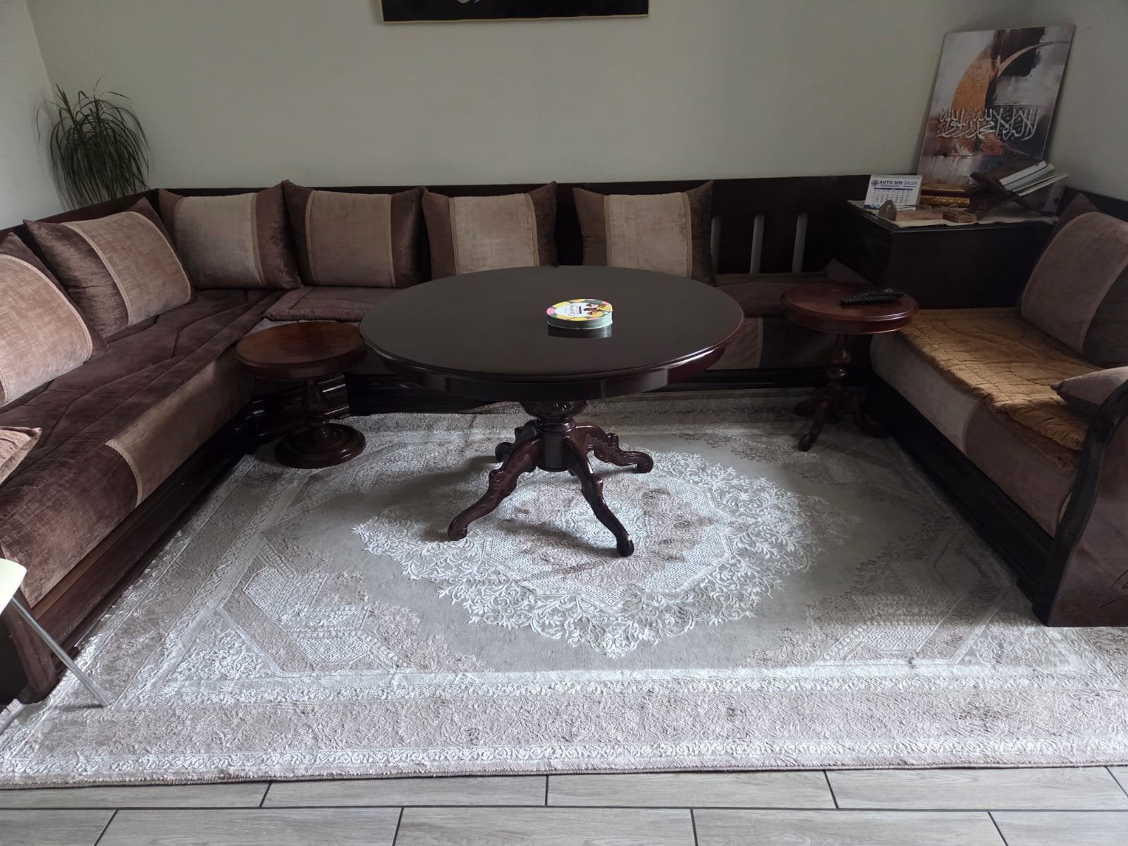 Salon marocain + tables, Maison & Meubles, Canapés | Coins salons complets, Enlèvement, Comme neuf