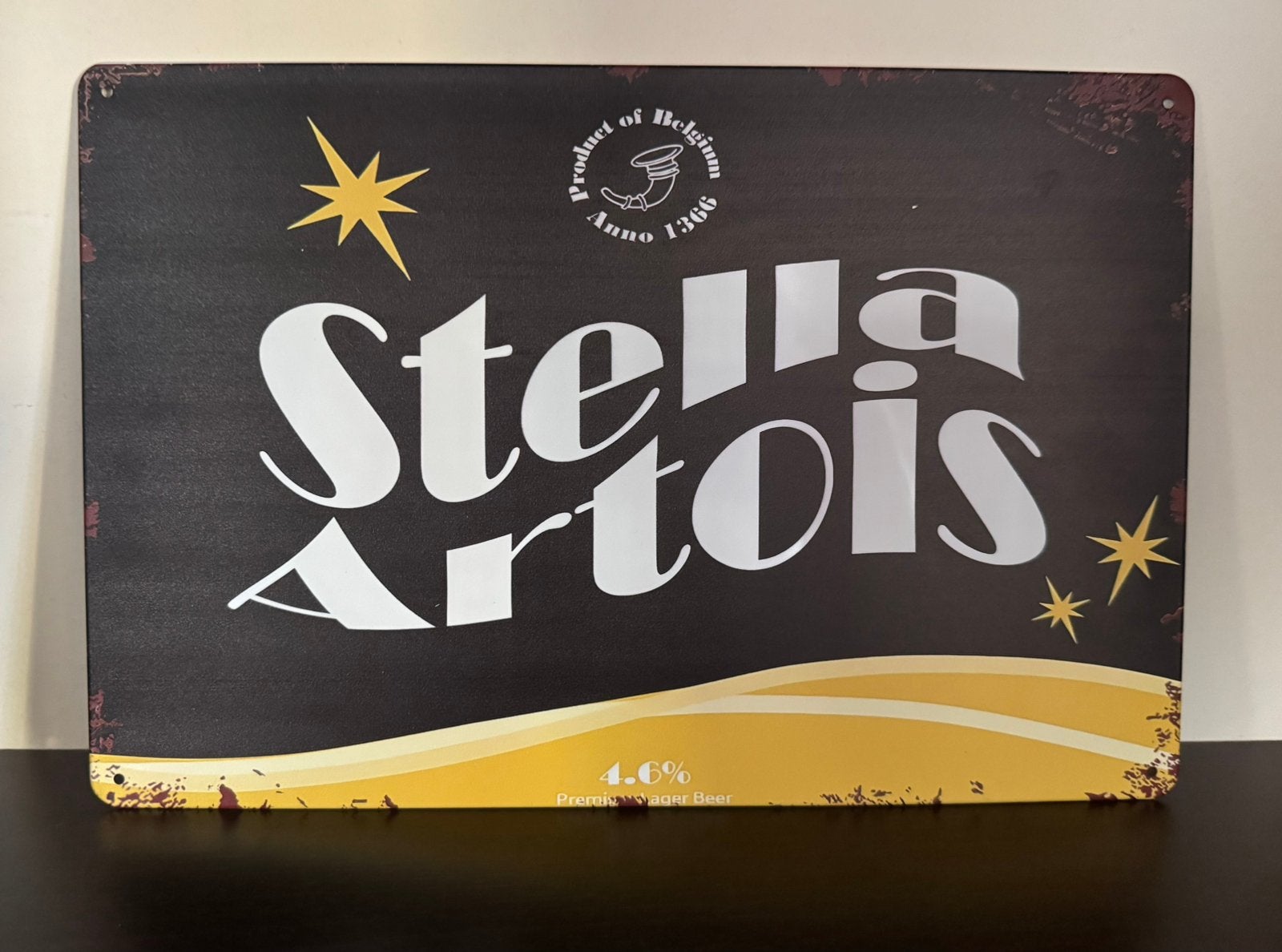 Metalen reclamebord Stella Artois, Verzamelen, Ophalen of Verzenden, Nieuw, Reclamebord, Plaat of Schild, Stella Artois