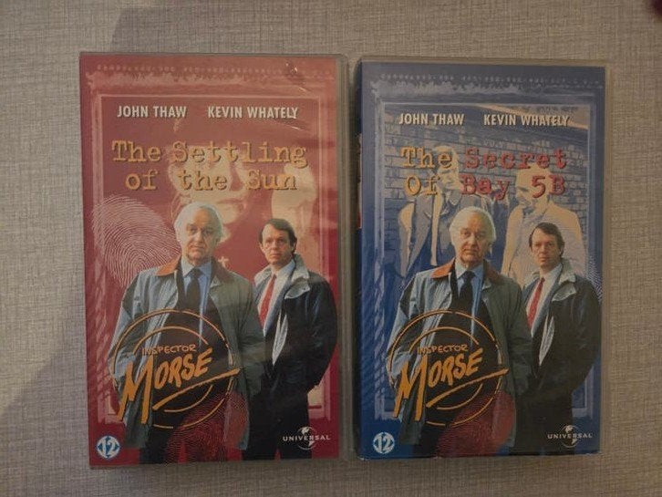 2 x VHS Inspector Morse., Cd's en Dvd's, Nederlands ondertiteld, Engels, Ophalen of Verzenden, Zo goed als nieuw