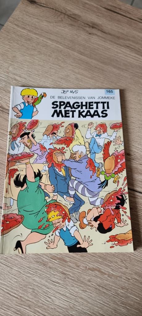 Strip Jommeke 165 - Spaghetti met kaas, Boeken, Stripverhalen, Eén stripboek, Ophalen of Verzenden, Zo goed als nieuw, Jeff Nys