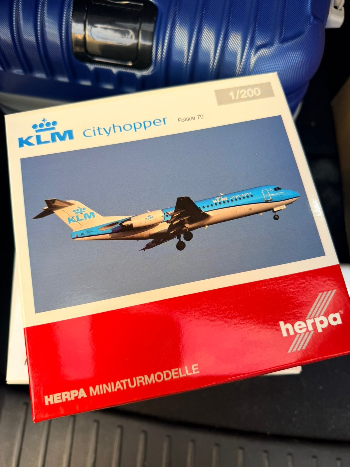 Herpa Klm fokker 70 1/200 herpa, Collections, Aviation, Envoi, Comme neuf