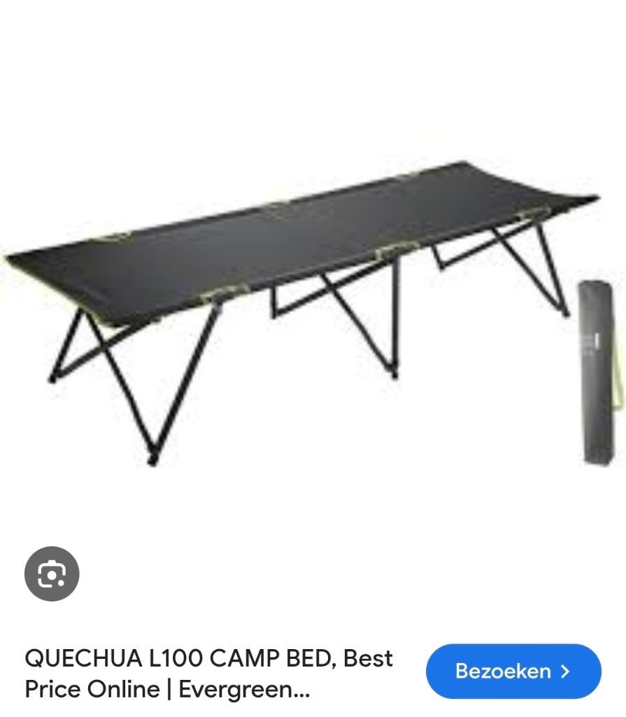 Campeerbed Quechua L100, Caravanes & Camping, Enlèvement, Comme neuf