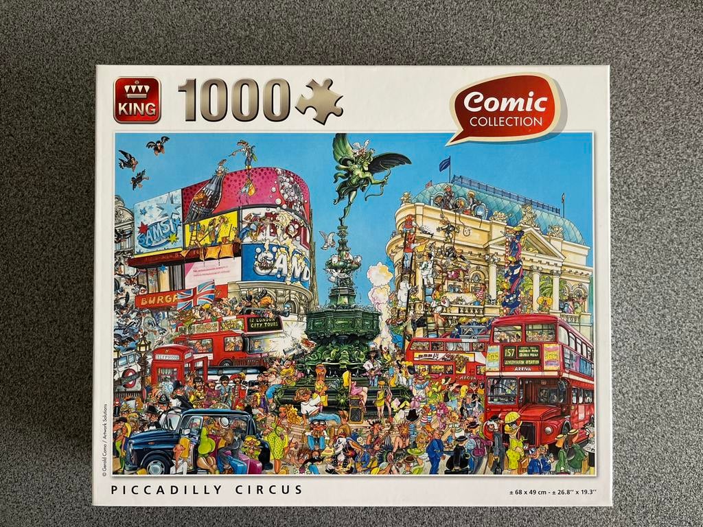 Puzzel Comic Collection - Piccadilly circus - 1000 stukjes, Hobby en Vrije tijd, Ophalen of Verzenden, 500 t/m 1500 stukjes, Legpuzzel