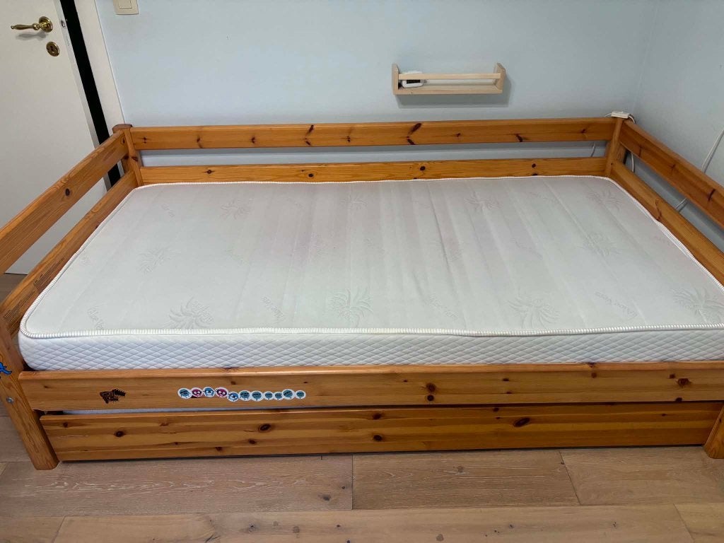 Lit Flexa Classic avec lit gigogne, bois, EXCELLENT ÉTAT, Enlèvement, Utilisé, Lits superposés