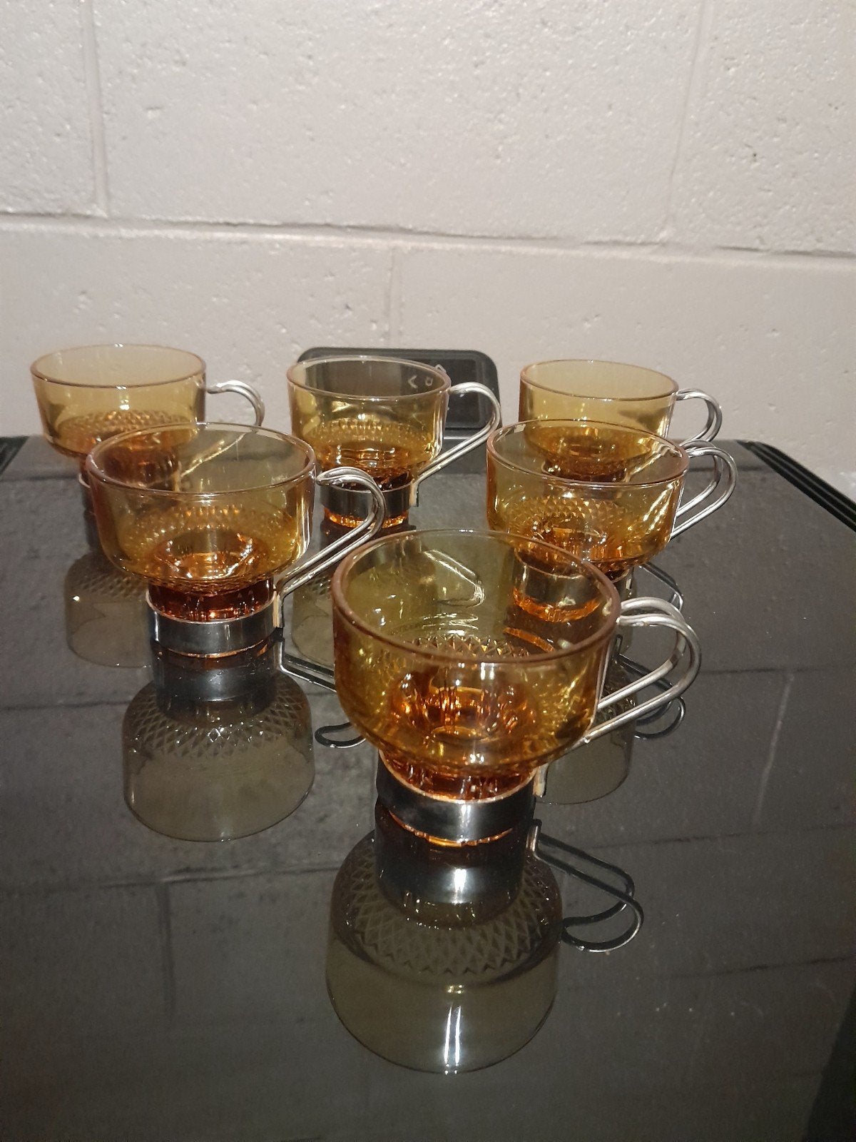 vintage glazen kleine kopjes, Ophalen of Verzenden