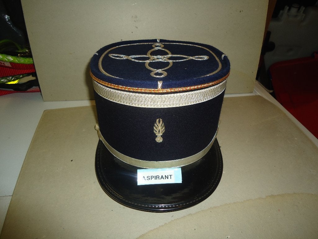 képi aspirant genedarme dep, Ophalen of Verzenden, Rijkswacht, Helm of Baret