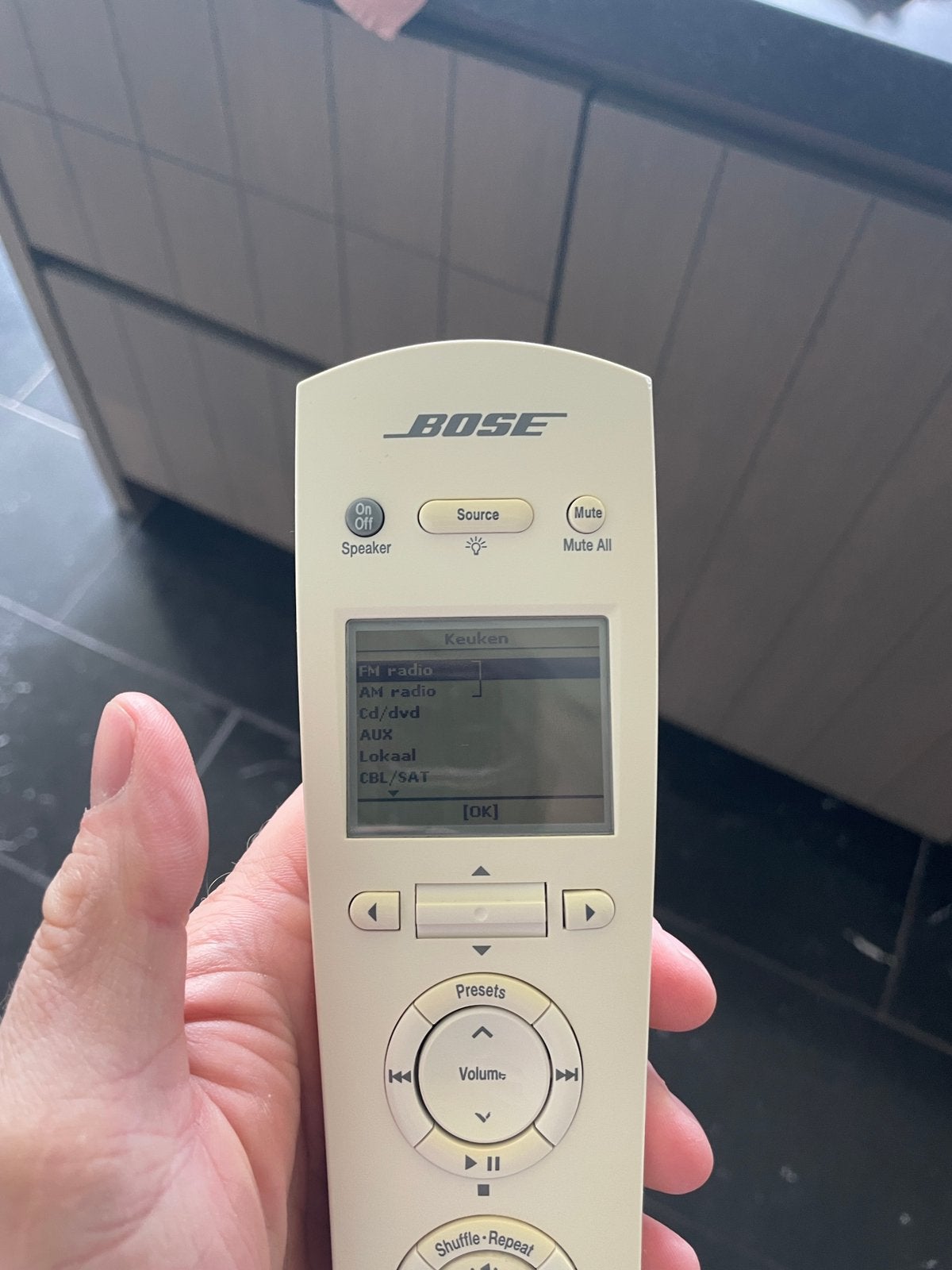 Afstandsbediening bose, Audio, Tv en Foto, Afstandsbedieningen, Ophalen, Zo goed als nieuw