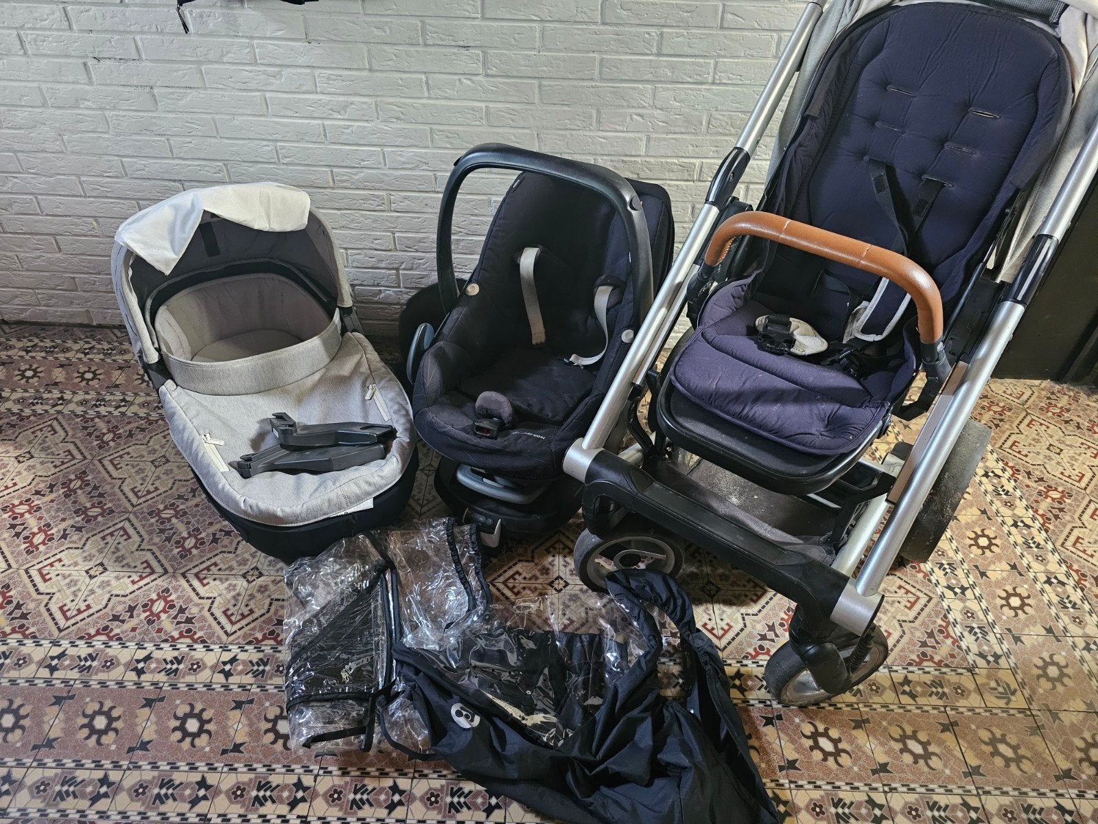 Kinderwagen 3 in 1, isofix en attributen, Kinderen en Baby's, Ophalen, Kinderwagen