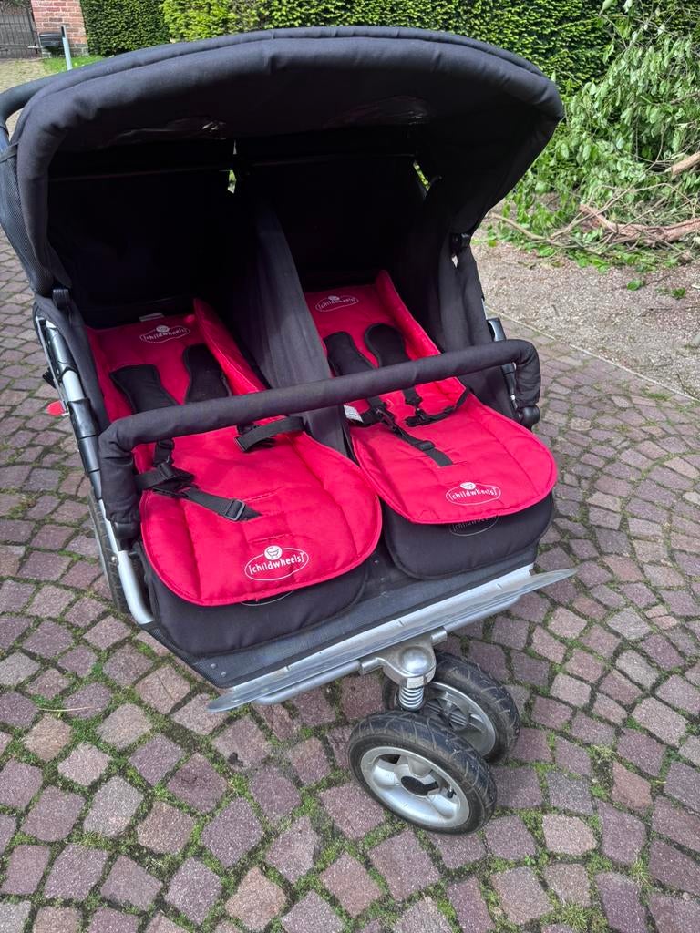 Childweels dubbele buggy, Kinderen en Baby's, Tweelingen en Meerlingen, Ophalen, Zo goed als nieuw