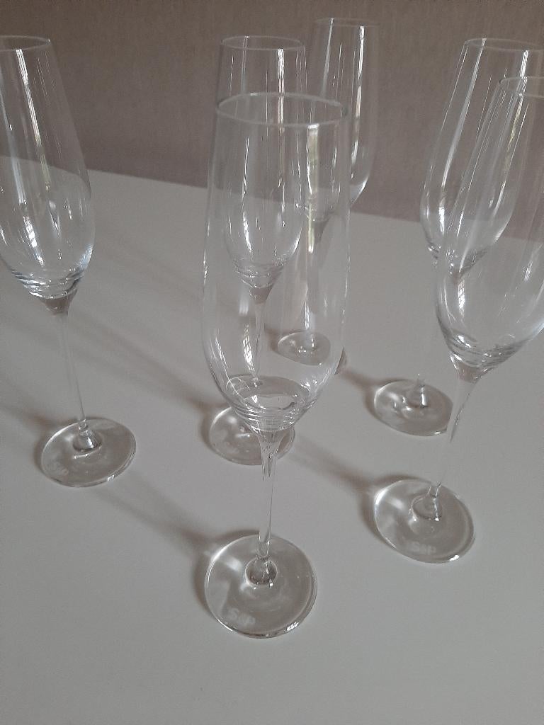 Champagneglazen (6) - Salt & Pepper Cuvée, Ophalen, Glas of Glazen, Nieuw, Glas
