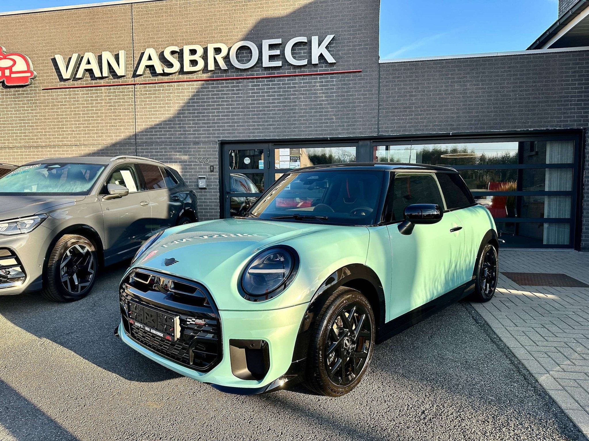 MINI Cooper C Jhon Cooper Works Trim * Panorama dak *, Auto's, 4 zetels, Zwart, Leder, Bedrijf
