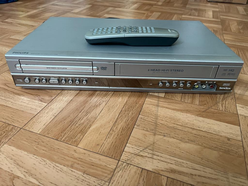 Combiné Lecteur DVD / Magnétoscope VHS Philips +Télécommande, Audio, Tv en Foto, DVD spelers, Zo goed als nieuw, Dvd-speler, Philips