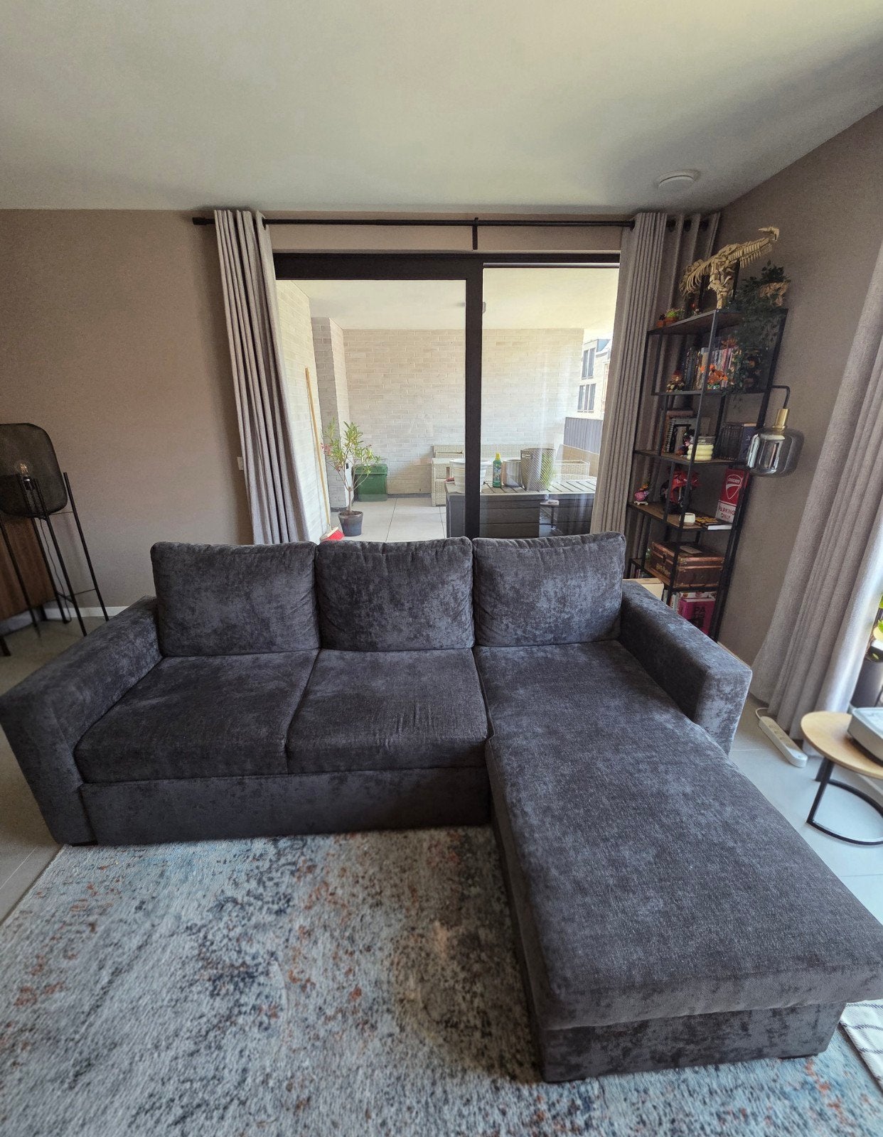 Slaapbank met opbergruimte (236x162), Ophalen, Gebruikt, Stof