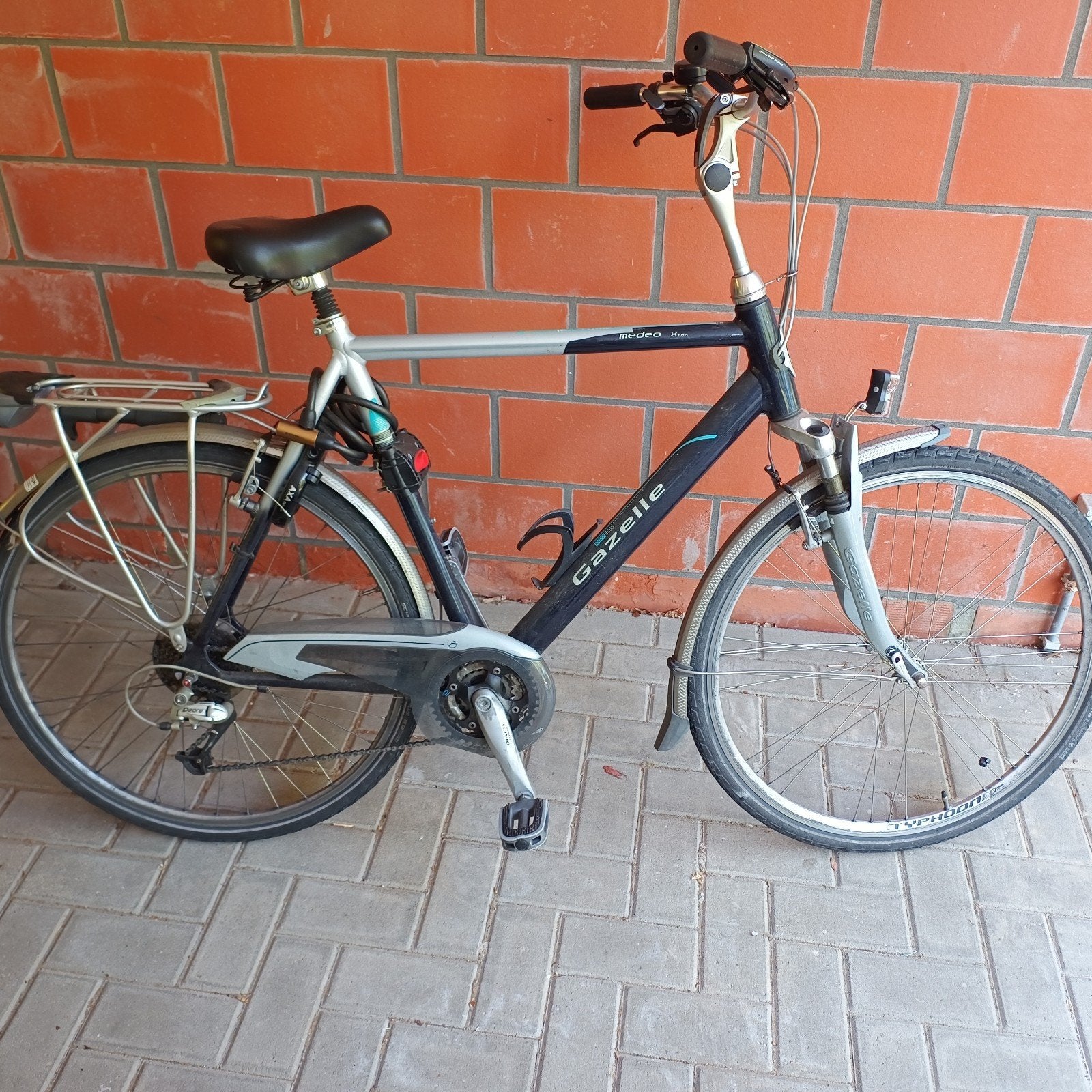 Herenfiets Gazelle medeo Xtra, Frein sur jante, Enlèvement, Utilisé, 28 pouces