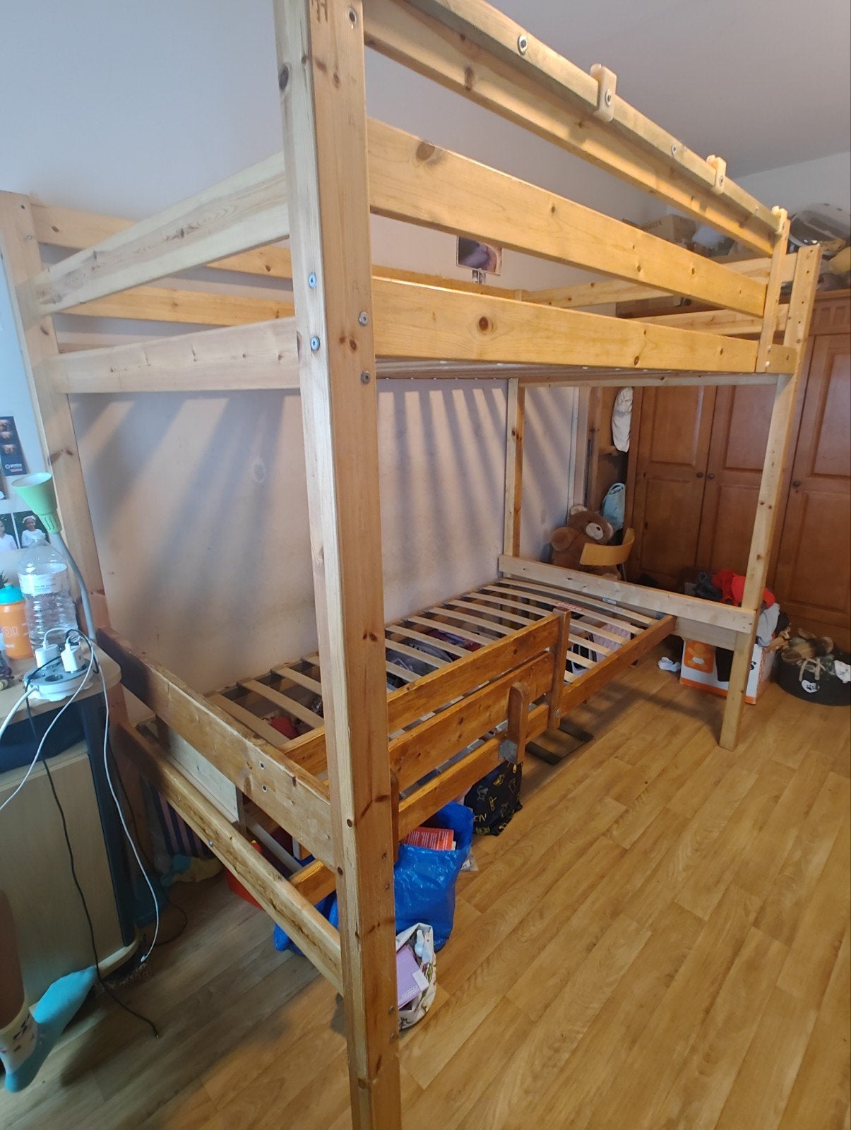 Hoogslaper / stapelbed., Antiek en Kunst, Antiek | Meubels | Bedden, Ophalen