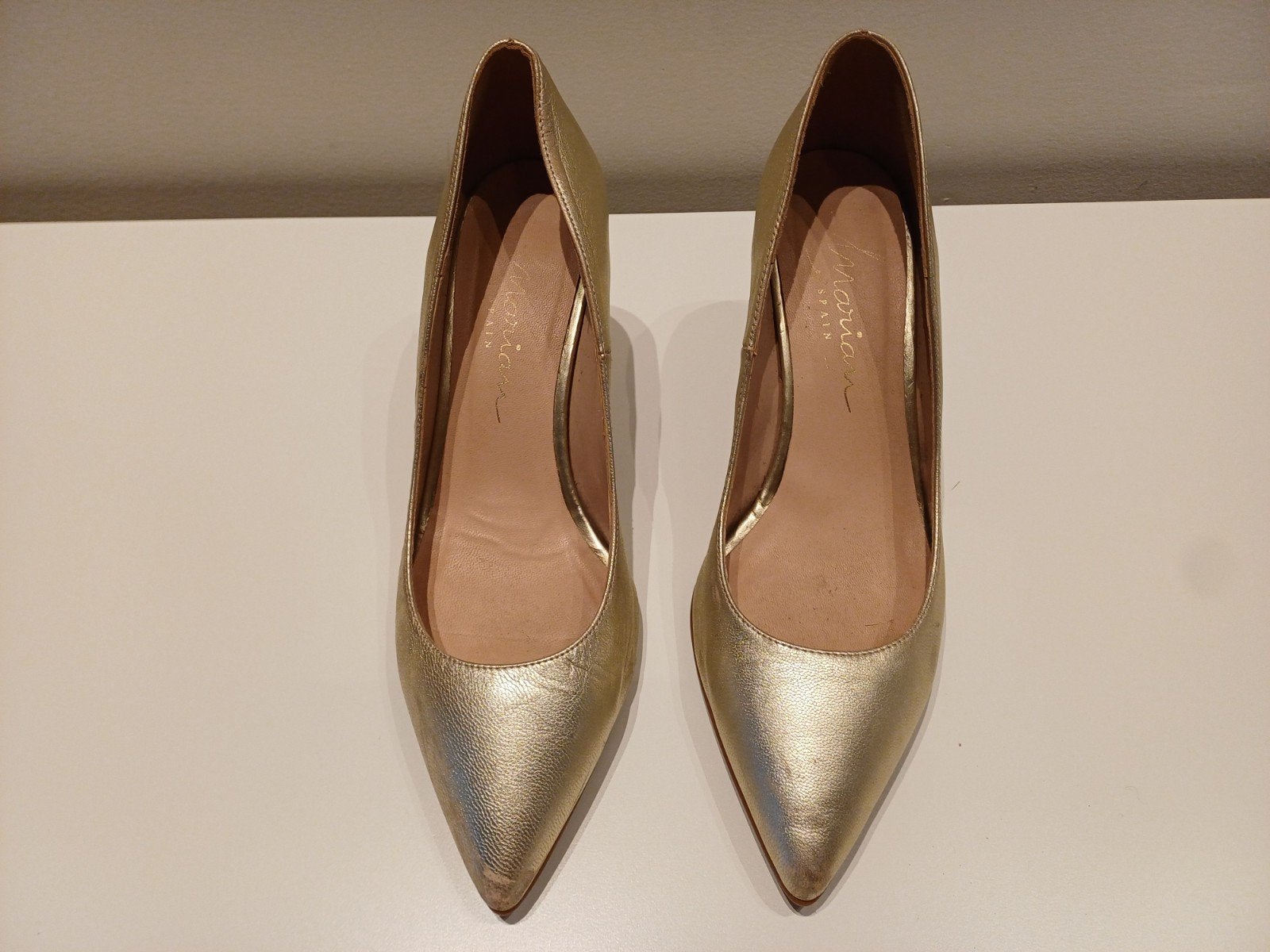 Escarpins dorés Marian en cuir, Vêtements | Femmes, Enlèvement ou Envoi, Escarpins