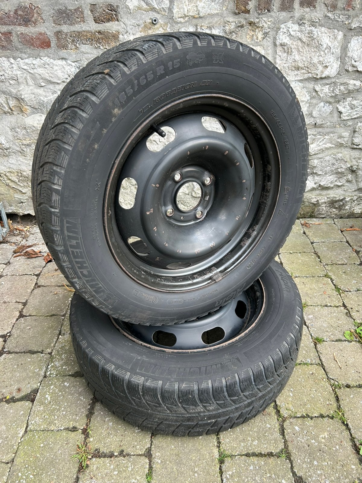 2 roues de secours Peugeot Citroën opel 185/65/15 (4/108), Autos : Pièces & Accessoires, 15 pouces, Pneus et Jantes, Pneus hiver
