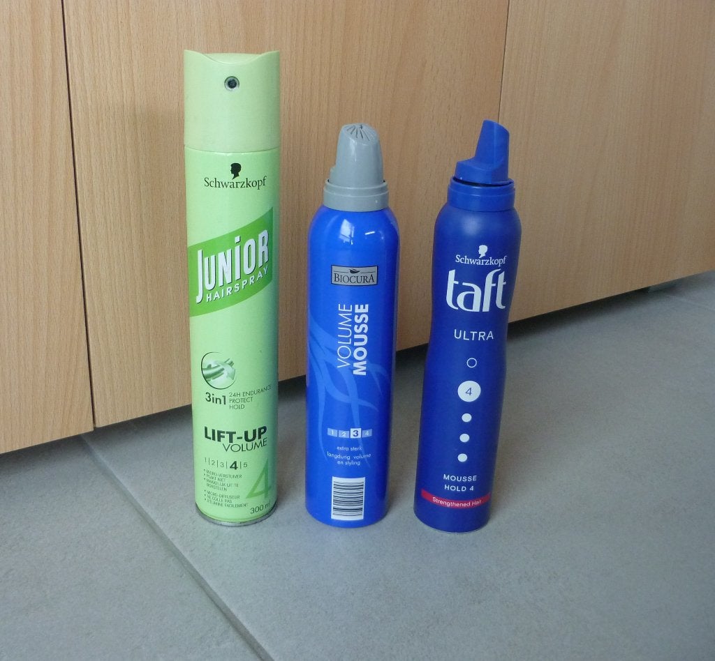 Gratis 3x Haar volume mousse en spray, Ophalen
